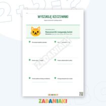 Zeszyt ćwiczeń – Rzeczowniki: kto? co?: Naucz się rozpoznawać rzeczowniki w słowach i zdaniach — przykładowa karta pracy 2