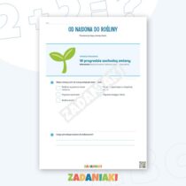 Zeszyt ćwiczeń – Cykle roślin, zwierząt i wody: uporządkuj etapy i opisz zmiany krok po kroku — przykładowa karta pracy 1