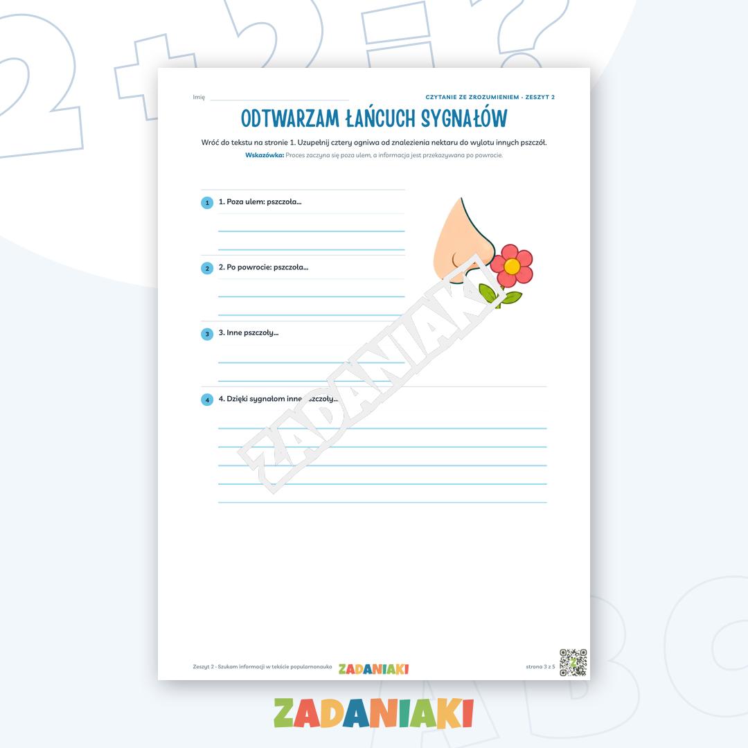 Zeszyt ćwiczeń – Szukam informacji w tekście popularnonaukowym: Czytam i wyciągam wnioski — podgląd 3