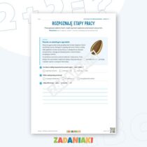 Zeszyt ćwiczeń – Układam wydarzenia po kolei: Czytam i wyciągam wnioski — przykładowa karta pracy 1