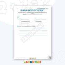 Zeszyt ćwiczeń – Łączę przyczynę ze skutkiem: Czytam i wyciągam wnioski — przykładowa karta pracy 2