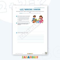 Zeszyt ćwiczeń – Pokazuję dowód w tekście: Czytam i wyciągam wnioski — przykładowa karta pracy 2