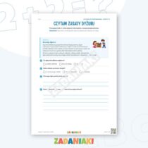 Zeszyt ćwiczeń – Łączę tekst z tabelą: Czytam i wyciągam wnioski — przykładowa karta pracy 1