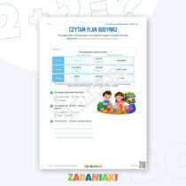 Zeszyt ćwiczeń – Łączę tekst z planem lub rozkładem: Czytam i wyciągam wnioski — przykładowa karta pracy 2