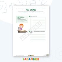 Zeszyt ćwiczeń – Piszę z pamięci i ze słuchu: Piszę poprawnie w tekście — przykładowa karta pracy 2