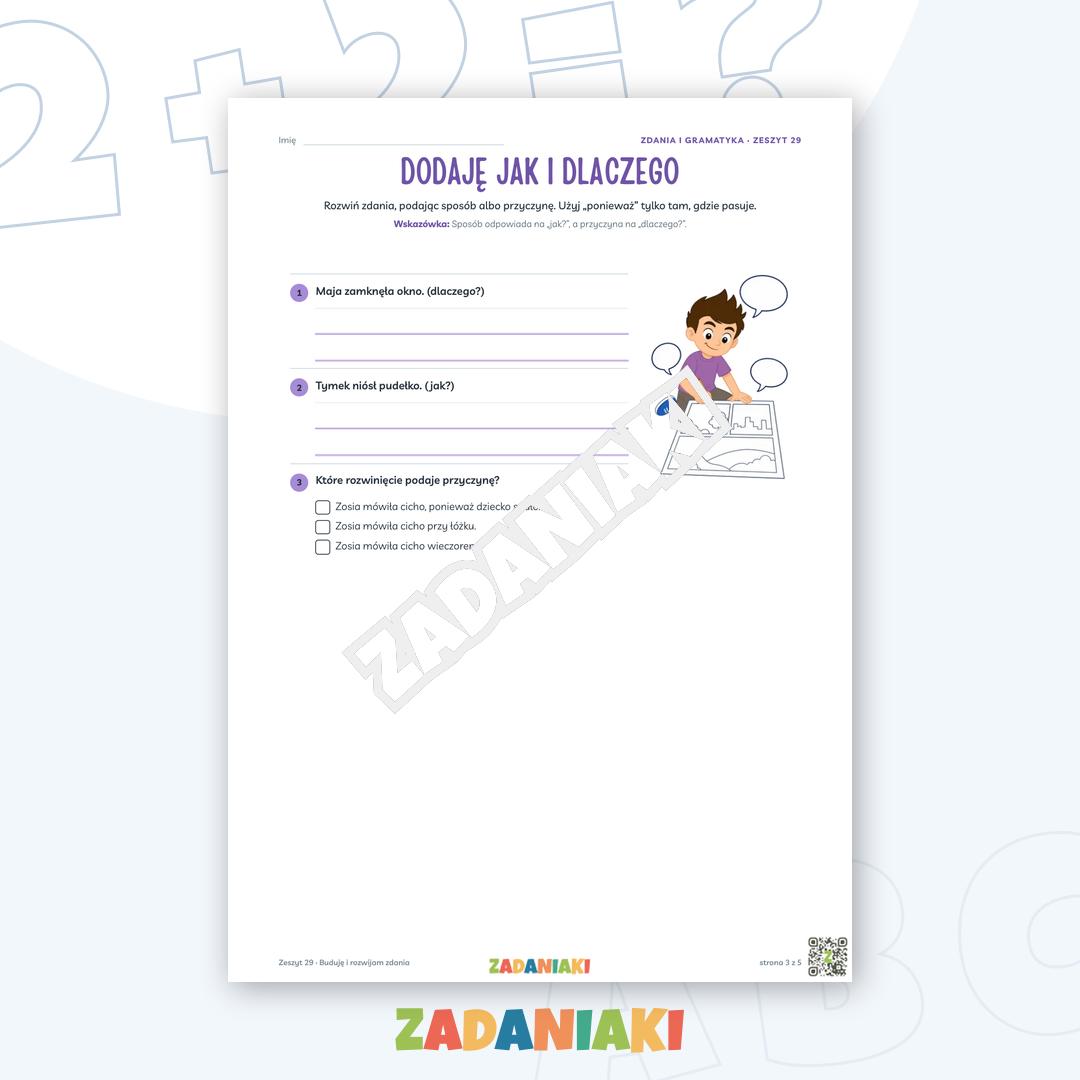 Zeszyt ćwiczeń – Buduję i rozwijam zdania: Buduję poprawne zdania — podgląd 3
