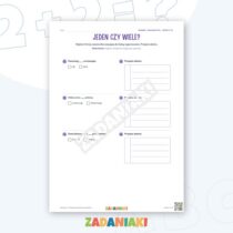Zeszyt ćwiczeń – Dopasowuję formy wyrazów: Buduję poprawne zdania — przykładowa karta pracy 1