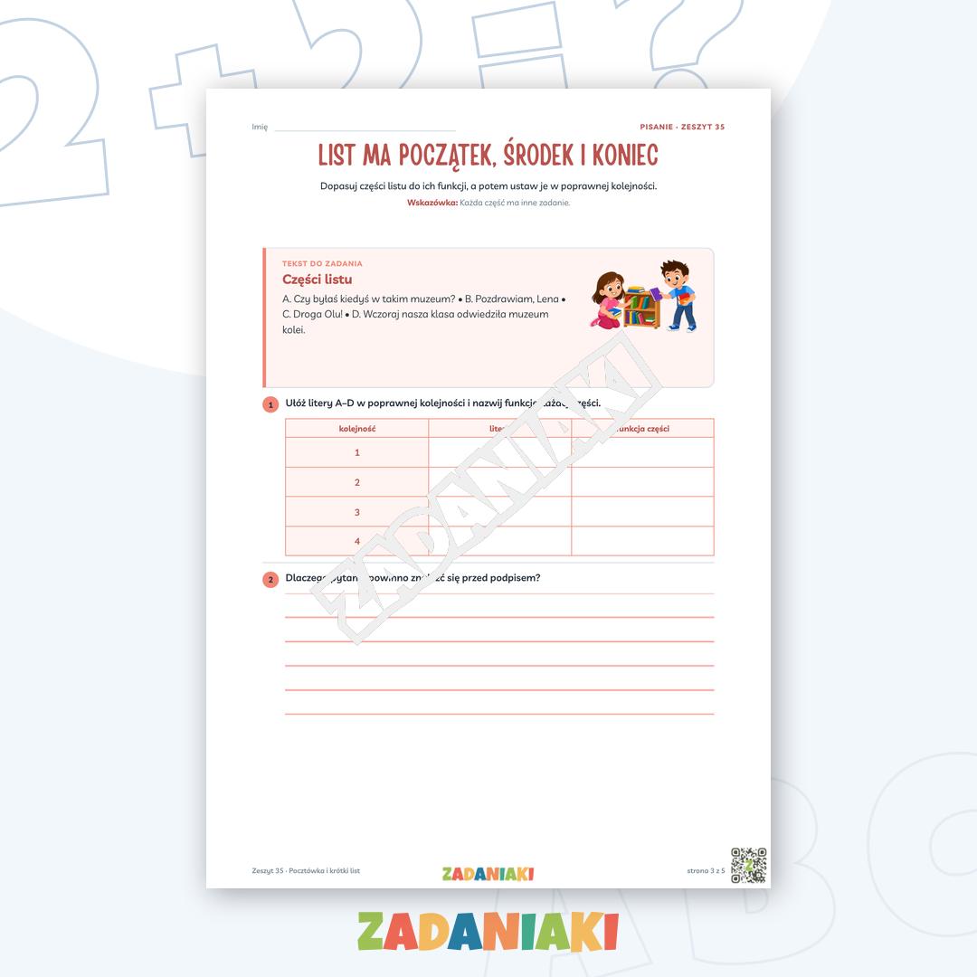 Zeszyt ćwiczeń – Pocztówka i krótki list: Piszę samodzielnie krok po kroku — podgląd 3