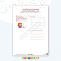 Zeszyt ćwiczeń – Opisuję tak, żeby można było rozpoznać: Piszę samodzielnie krok po kroku — przykładowa karta pracy 1