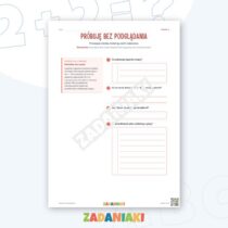 Zeszyt ćwiczeń – Uczę się i sprawdzam: Ćwiczę język i logiczne myślenie — przykładowa karta pracy 2