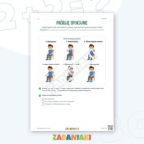 Zeszyt ćwiczeń – Ruch dopasowany do mnie: Ćwiczę język i logiczne myślenie — przykładowa karta pracy 2