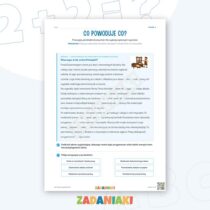 Zeszyt ćwiczeń – Jak działa wyjaśnienie: Czytam i wyciągam wnioski — przykładowa karta pracy 1