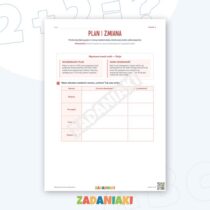 Zeszyt ćwiczeń – Gdy zmienia się wspólny plan: Buduję poprawne zdania — przykładowa karta pracy 1