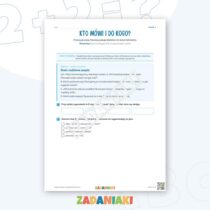 Zeszyt ćwiczeń – Czytam dialog i wskazówki sceniczne: Czytam i wyciągam wnioski — przykładowa karta pracy 1
