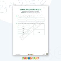 Zeszyt ćwiczeń – Pisownia z dowodem: Piszę poprawnie w tekście — przykładowa karta pracy 1