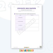 Zeszyt ćwiczeń – Zgoda w całym tekście: Buduję poprawne zdania — przykładowa karta pracy 2