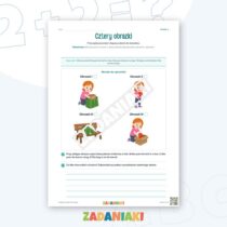 Zeszyt ćwiczeń – English: krótka historyjka: Dobieram słowa świadomie — przykładowa karta pracy 2
