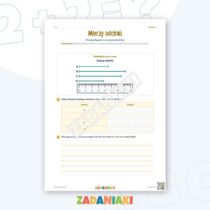 Zeszyt ćwiczeń – Odcinki i łamane: Ćwiczę język i logiczne myślenie — przykładowa karta pracy 1