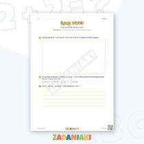 Zeszyt ćwiczeń – Odcinki i łamane: Ćwiczę język i logiczne myślenie — przykładowa karta pracy 2