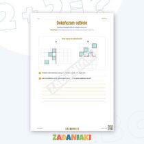 Zeszyt ćwiczeń – Oś symetrii: Ćwiczę język i logiczne myślenie — przykładowa karta pracy 2