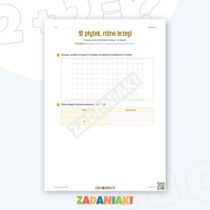 Zeszyt ćwiczeń – Brzeg i liczba kratek: Ćwiczę język i logiczne myślenie — przykładowa karta pracy 2