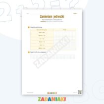 Zeszyt ćwiczeń – Jednostki długości: Ćwiczę język i logiczne myślenie — przykładowa karta pracy 2