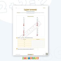 Zeszyt ćwiczeń – Temperatura i pomiar: Ćwiczę język i logiczne myślenie — przykładowa karta pracy 1