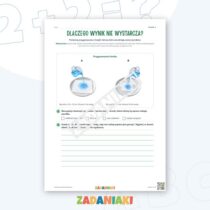Zeszyt ćwiczeń – Uczciwa próba badawcza: Ćwiczę język i logiczne myślenie — przykładowa karta pracy 1