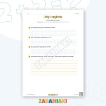 Zeszyt ćwiczeń – Wnioskuję z danych: Ćwiczę język i logiczne myślenie — przykładowa karta pracy 2