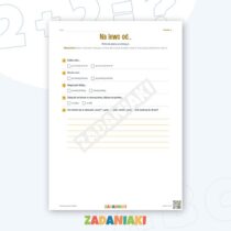 Zeszyt ćwiczeń – Dostępny plan pokoju: Ćwiczę język i logiczne myślenie — przykładowa karta pracy 2