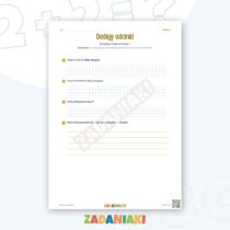 Zeszyt ćwiczeń – Spacer po Gdańsku: Ćwiczę język i logiczne myślenie — przykładowa karta pracy 2
