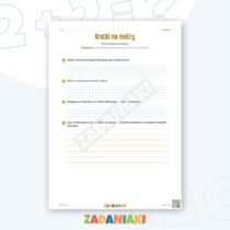 Zeszyt ćwiczeń – Skala planu: Ćwiczę język i logiczne myślenie — przykładowa karta pracy 2