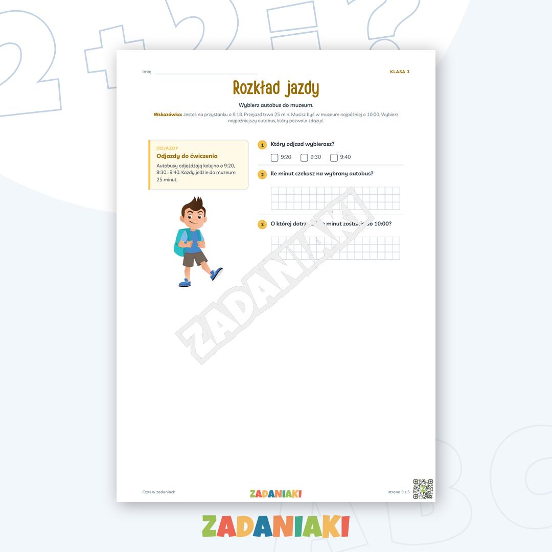 Zeszyt ćwiczeń – Czas w zadaniach: Ćwiczę język i logiczne myślenie — podgląd 3