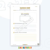 Zeszyt ćwiczeń – Ogródek z wejściem: Ćwiczę język i logiczne myślenie — przykładowa karta pracy 1