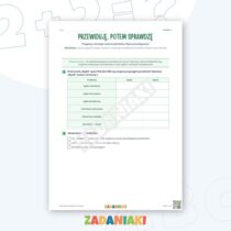 Zeszyt ćwiczeń – Sprawdzam działanie magnesu: Ćwiczę język i logiczne myślenie — przykładowa karta pracy 1