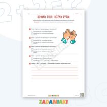 Zeszyt ćwiczeń – Słyszę dwie warstwy: Ćwiczę język i logiczne myślenie — przykładowa karta pracy 1