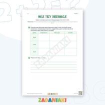 Zeszyt ćwiczeń – Obserwuję pogodę i korzystam z prognozy: Ćwiczę język i logiczne myślenie — przykładowa karta pracy 2