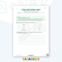 Zeszyt ćwiczeń – Skąd bierze się nasze jedzenie: Ćwiczę język i logiczne myślenie — przykładowa karta pracy 1