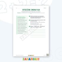 Zeszyt ćwiczeń – Gdy pogoda staje się niebezpieczna: Ćwiczę język i logiczne myślenie — przykładowa karta pracy 1