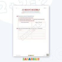 Zeszyt ćwiczeń – Planuję własną pracę: Buduję poprawne zdania — przykładowa karta pracy 2