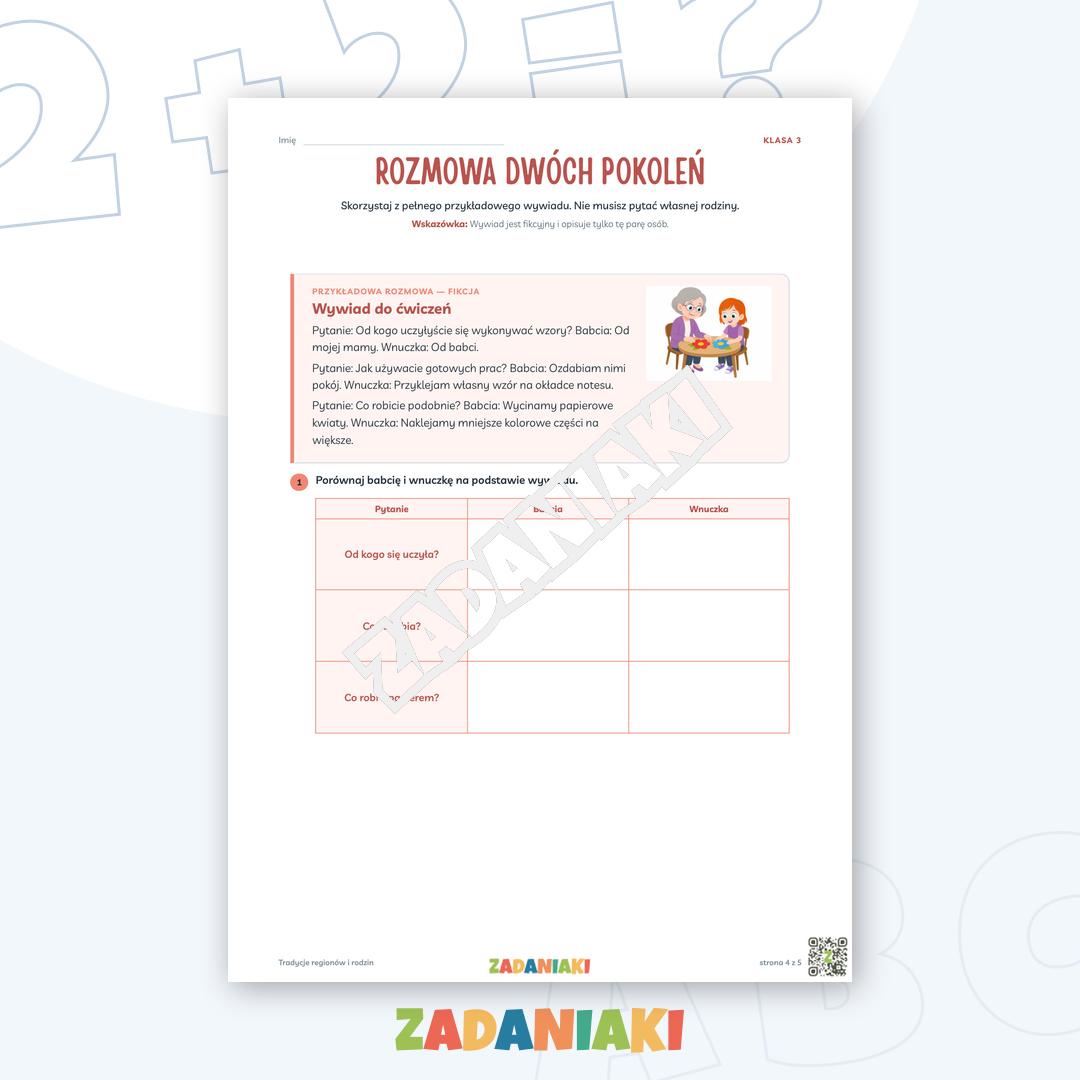 Zeszyt ćwiczeń – Tradycje regionów i rodzin: Buduję poprawne zdania — podgląd 4