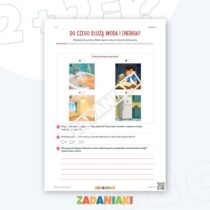 Zeszyt ćwiczeń – Woda i energia w domu: Ćwiczę język i logiczne myślenie — przykładowa karta pracy 1