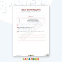 Zeszyt ćwiczeń – Ruch opowiada muzykę: Ćwiczę język i logiczne myślenie — przykładowa karta pracy 2
