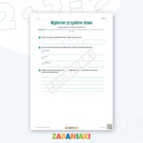 Zeszyt ćwiczeń – English: krótka wiadomość: Dobieram słowa świadomie — przykładowa karta pracy 2