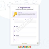 Zeszyt ćwiczeń – Planowanie opowiadania: uporządkuj pomysły przed pisaniem — przykładowa karta pracy 1