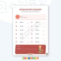 Zeszyt ćwiczeń – Dodawanie i odejmowanie w zakresie 100: pewniejsze rachunki krok po kroku — przykładowa karta pracy 2