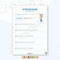 Zeszyt ćwiczeń – Czas, zegar i kalendarz: obliczaj czas trwania i wyznaczaj godzinę — przykładowa karta pracy 2