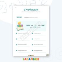Zeszyt ćwiczeń – Ortografia rz, ż, ch i h: trenuj poprawną pisownię na 5 kartach — przykładowa karta pracy 1