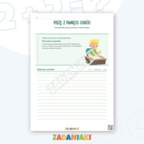 Zeszyt ćwiczeń – Pisanie z pamięci: zapamiętuj i zapisuj krótkie teksty — przykładowa karta pracy 1