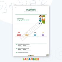 Zeszyt ćwiczeń – Pieniądze, zakupy i reszta: trening liczenia złotych i groszy w codziennych sytuacjach — przykładowa karta pracy 2